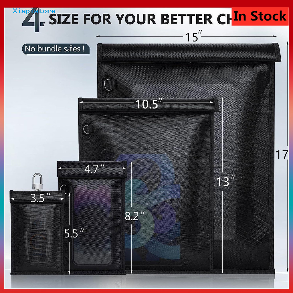 XPS Faraday Túi Laptop Máy Tính Bảng Faraday Lồng RFID Chặn Tín Hiệu Túi Chống Thấm Nước Chìa Khóa F