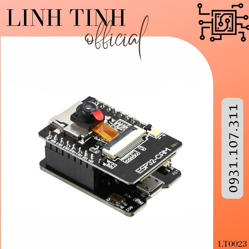 084 Module ESP32-CAM - tích hợp thu phát Wifi, Camera, Bluetooth
