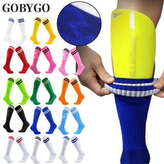 Gobygo 1 Cặp Chống Trơn Trượt Nén Thoáng Khí Co Giãn Bóng Đá Thể Thao Đầu Gối Tất