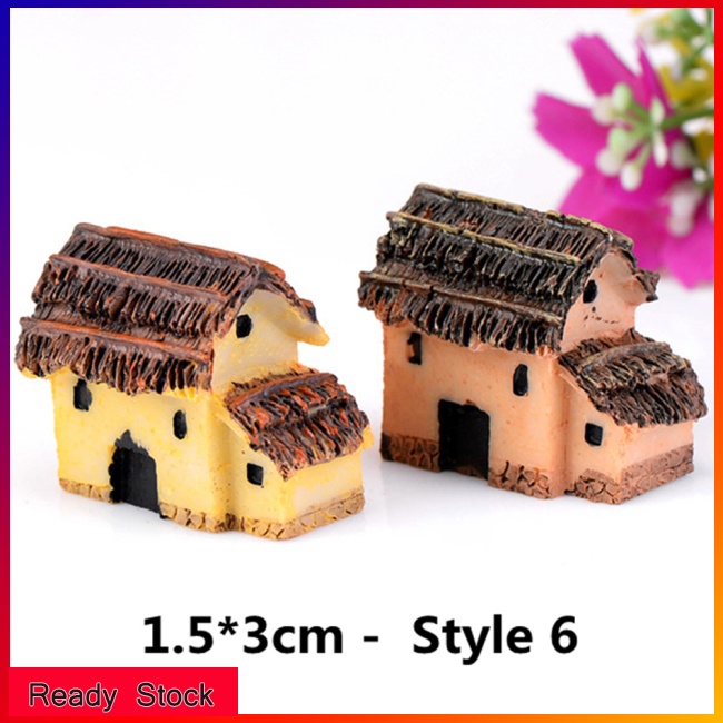 Lk Mô Hình Ngôi Nhà Nhỏ Phong Cách zakka Sáng Tạo Bằng Nhựa resin Thủ Công Trang Trí Tiểu Cảnh