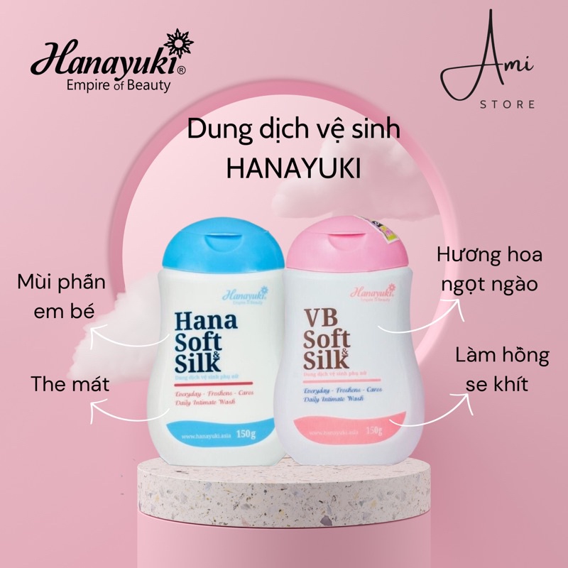 Dung dịch vệ sinh VB Soft Silk, DDVS Hanayuki , Đoàn Di Băng