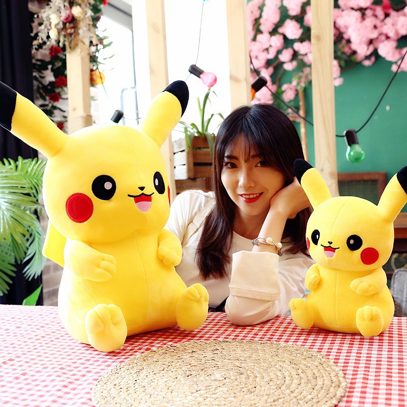 Pikachu Nhồi Bông 20 / 35 / 40cm Hoạt Hình Cỡ Lớn Đáng Yêu