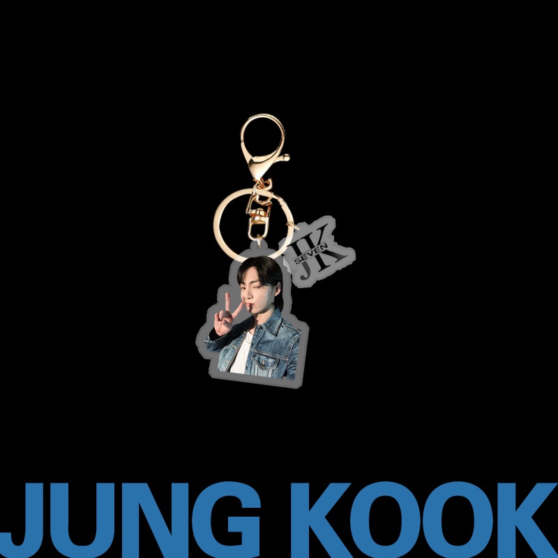 Móc Chìa Khóa acrylic Hình jungkook Nhóm Nhạc kpop Mới