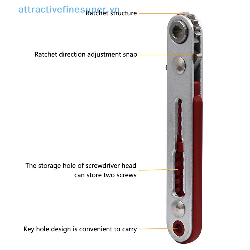 Afs Tua Vít Lục Giác 1 / 4 inch Hai Đầu Chuyên Dụng