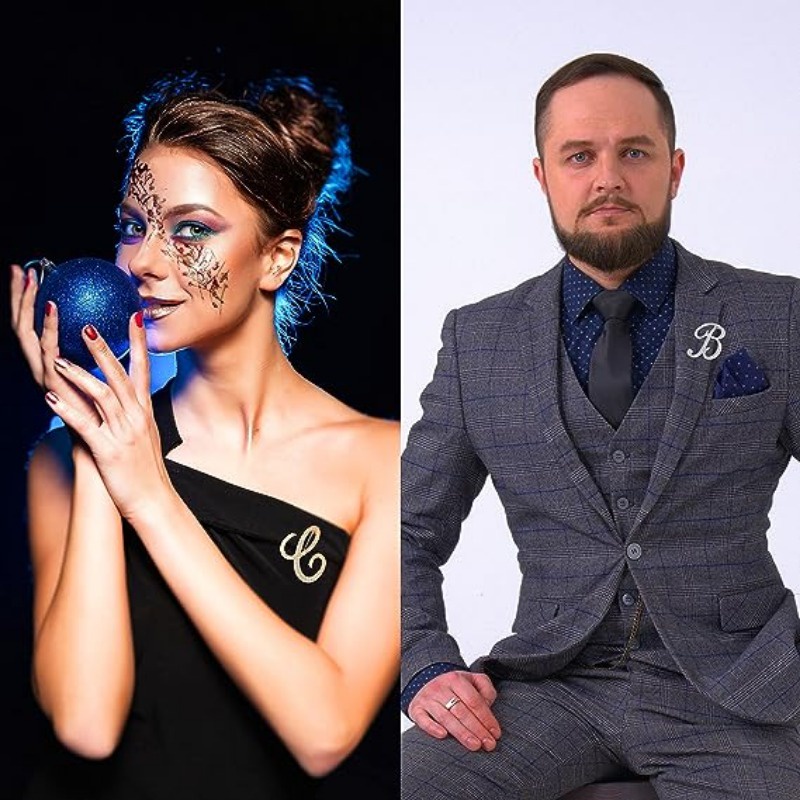 Trâm Cài Áo Hình 26 Chữ Cái Đính Đá Thời Trang Hàn Quốc