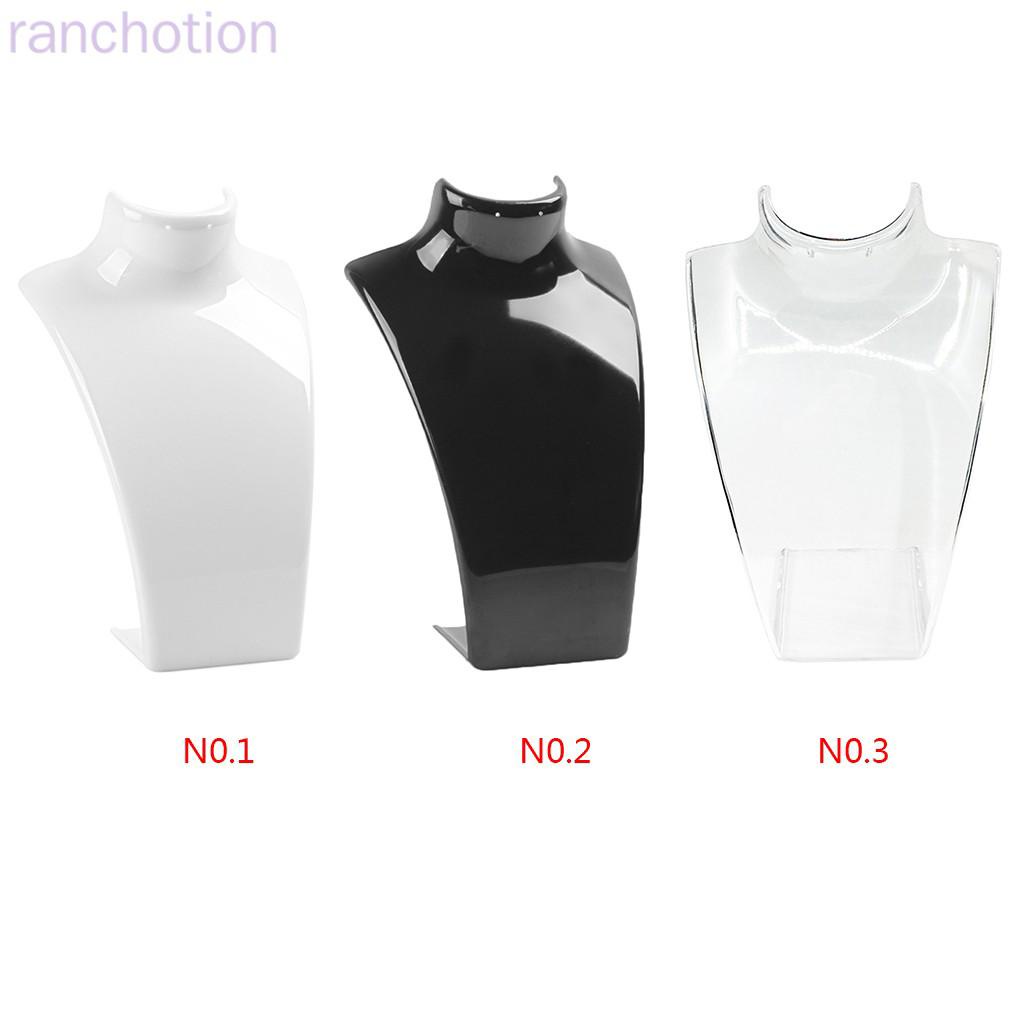 Giá đỡ trưng bày trang sức bằng nhựa hình ma nơ canh mô hình thời trang vòng cổ hình nộm mặt dây chuyền bông tai hiển thị đứng