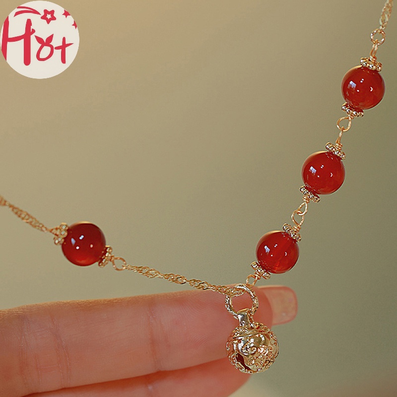 Jr Vòng Tay Chuỗi Hạt Trang Trí Chuông May Mắn Phong Cách vintage Thanh Lịch Dành Cho Nữ vn
