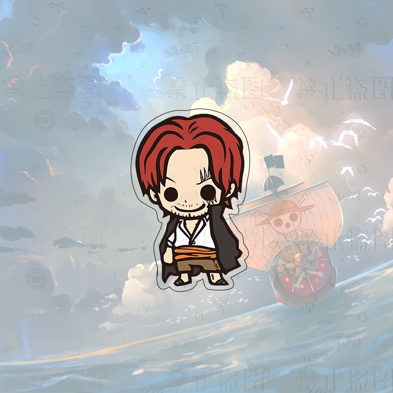 Trâm Cài Áo / Túi Xách Bằng acrylic Hình Hoạt Hình one piece Dễ Thương