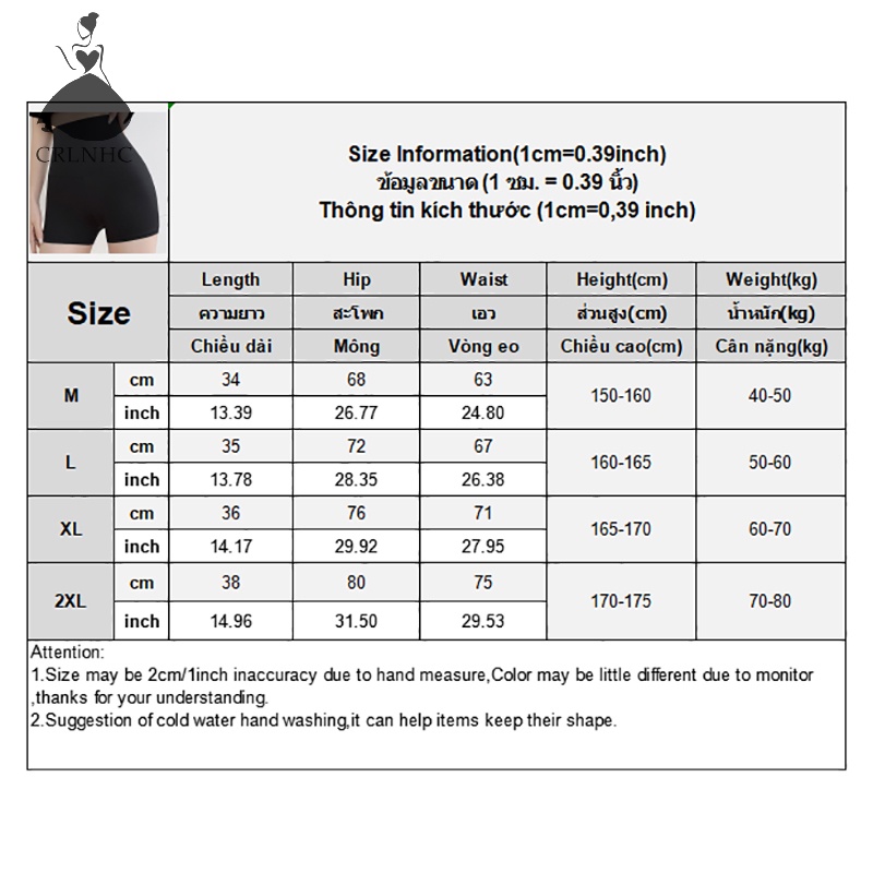 Crlnhc Quần Short Tập yoga Lưng Cao Co Giãn Màu Trơn Dành Cho Nữ vn