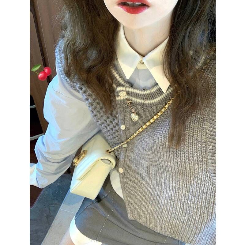 Áo len cardigan EOENKKY WMY2390669 37Z230915 thời trang Hàn Quốc sang trọng dành cho nữ