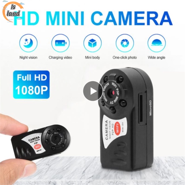1 Bộ Máy Quay Hồng Ngoại Không Dây mini q7 1080p wifi dv dvr Tầm Nhìn