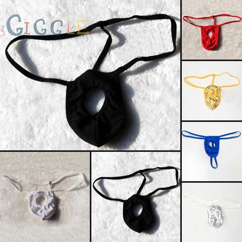 New G String with hole Mens Soft Comfort Shorts Mini Bikini Free Size Underwear