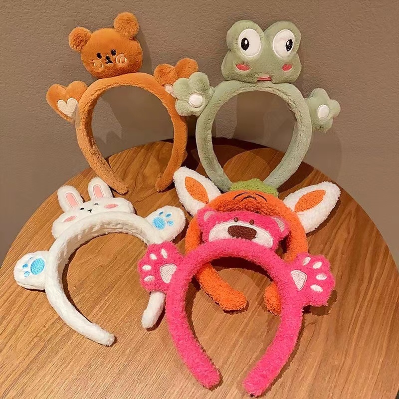 Băng Đô Cài Tóc Hình Thú Hoạt Hình Bằng Nhung Lông Thời Trang - HSU