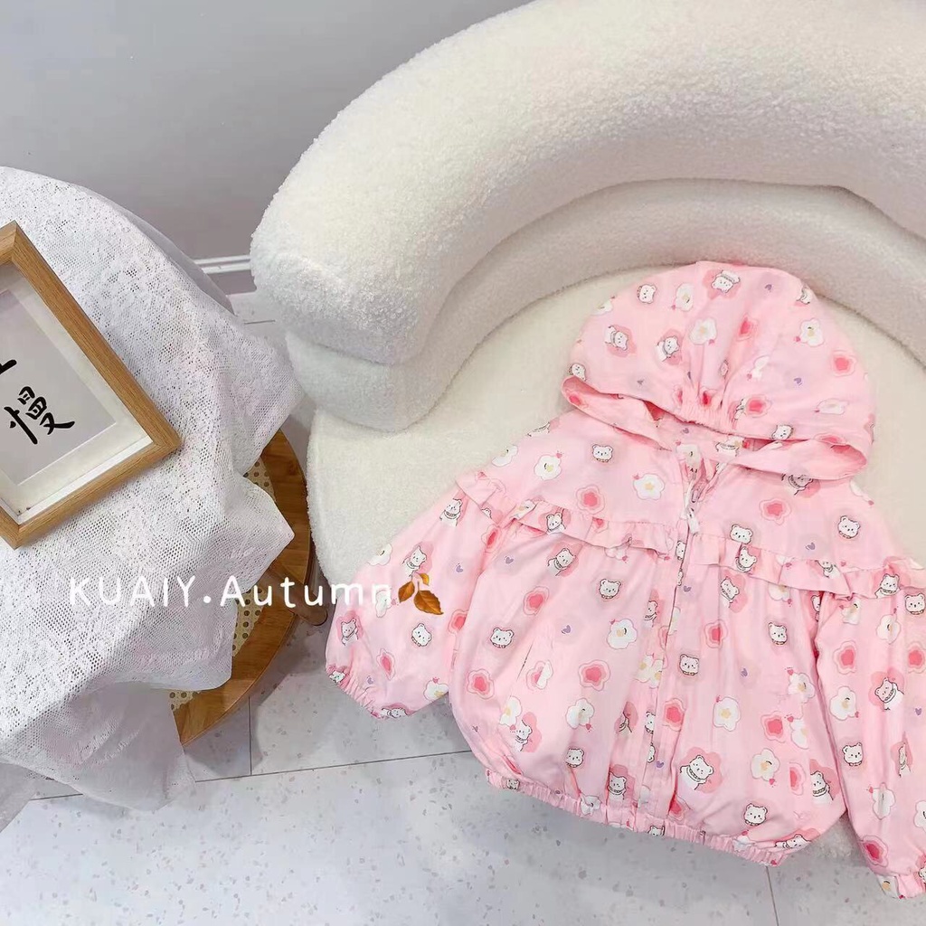 Áo khoác gió cho bé gái QCCC 2301
