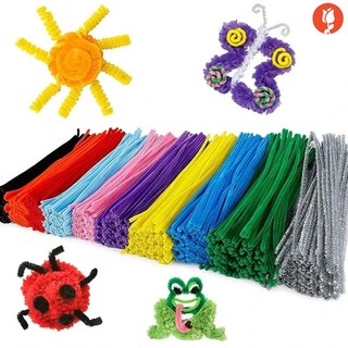 Set 20 / 100 que vải lông nhung dùng làm đồ chơi cho trẻ em diy