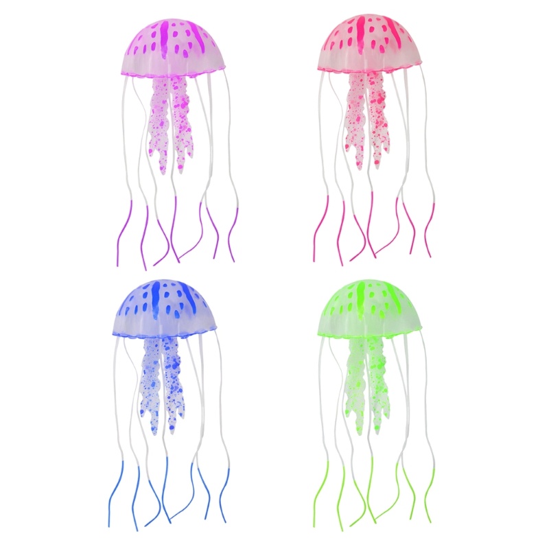 Abo Đồ Chơi Bể Cá mini Hình Sứa Biển Hoạt Hình Trang Trí Tuyệt Vời