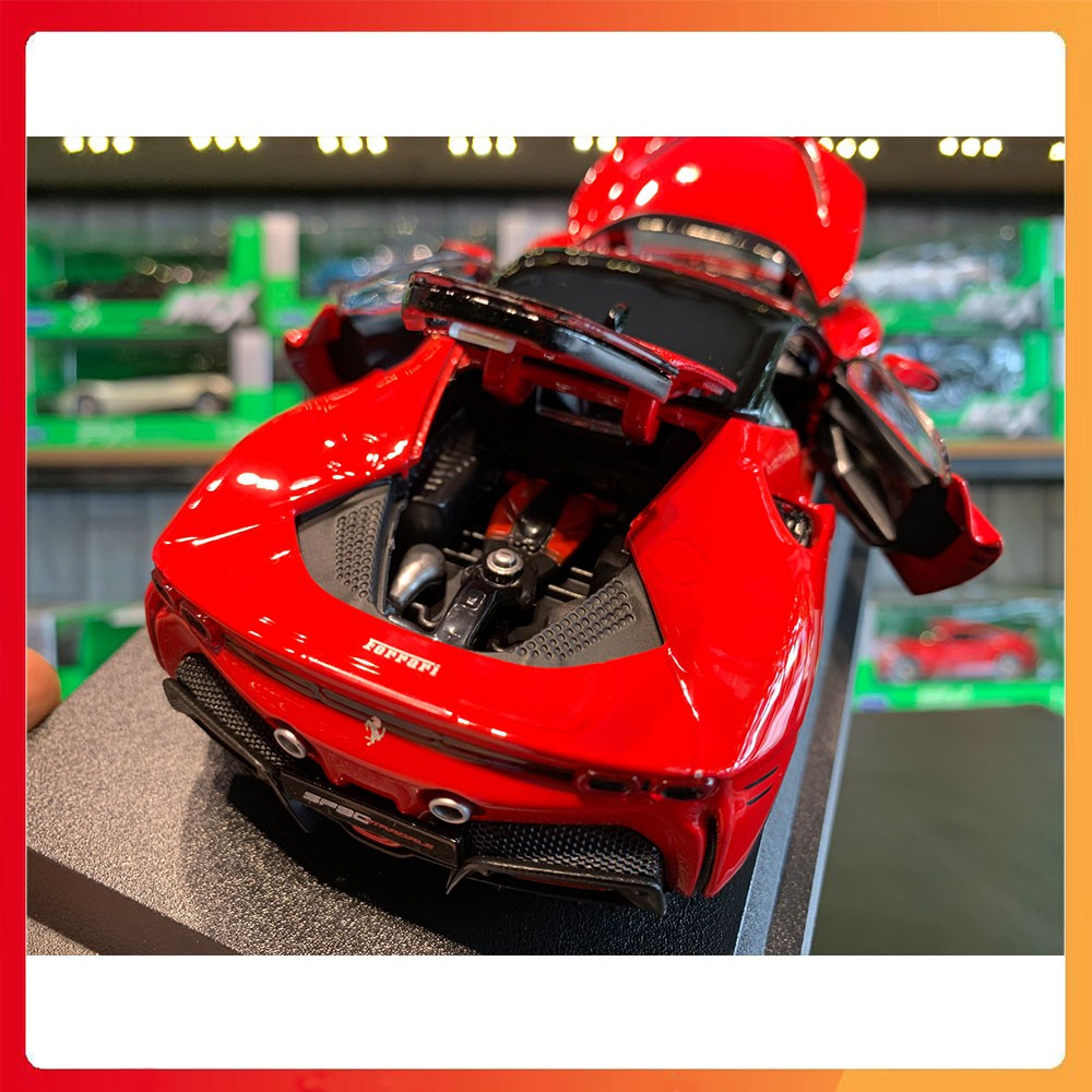 Mô hình xe Ferrari SF90 Stralade tỉ lệ 1:24 Bburago bản full