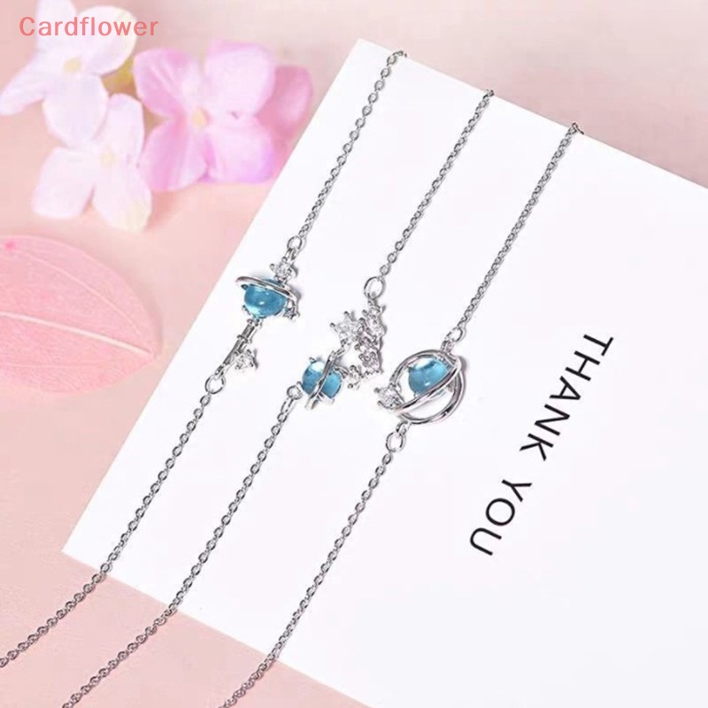 Vòng Tay Hành Tinh Màu Xanh Dương Hàn Quốc Cho Học Sinh Ba Người Bạn Bè Ngôi Sao Thủ Công Làm Quà Tặng Tình Bạn Mới