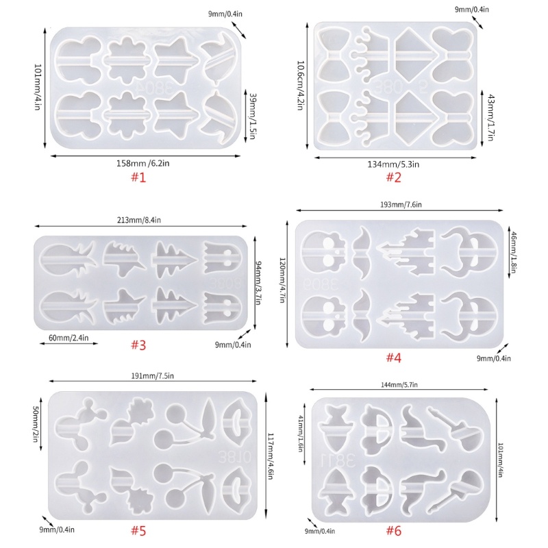 Khuôn silicone Làm Ống Hút epoxy Pha Lê