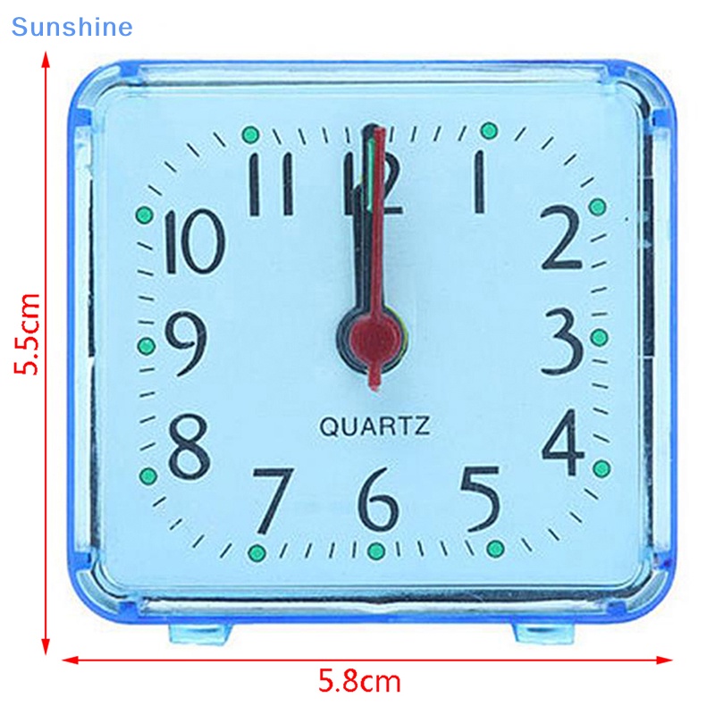 Đồng Hồ Báo Thức Để Bàn Hình Vuông Nhỏ Gọn Đáng Yêu