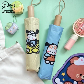 Ô cán ngắn Pochacco nền kẻ ô