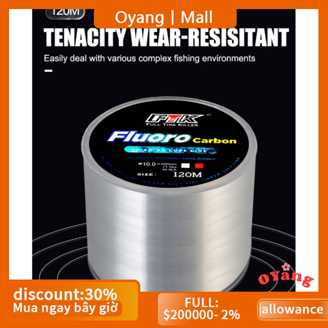 1 Cuộn Dây Câu Cá 120m 5lb-34lb Chất Lượng Cao