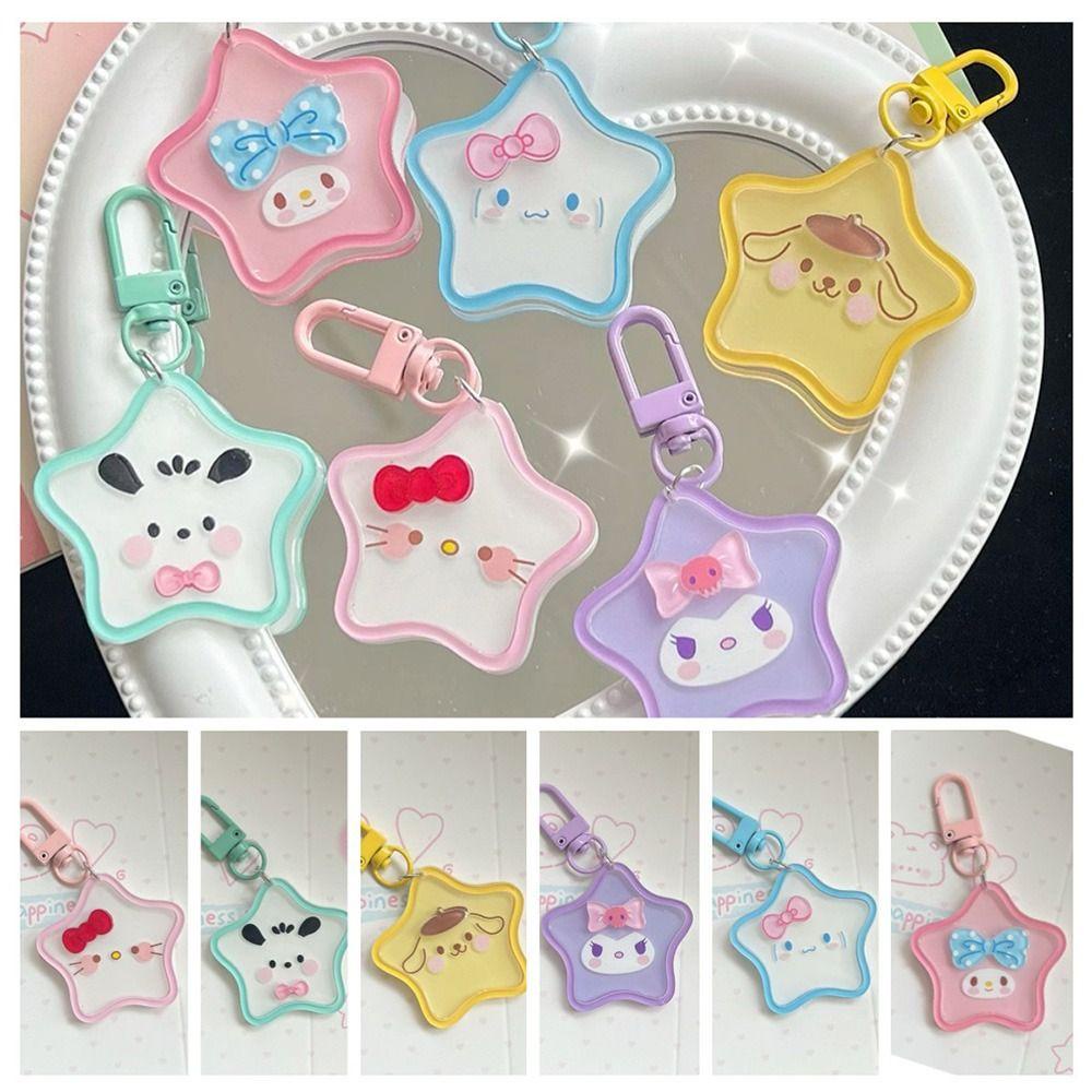 Mmluck Móc Khóa Ngôi Sao Năm Cánh Thiên Thần mymelody kitty kuromi acrylic Dễ Thương pompompurin pochacco cinnamoroll Cho Trẻ Em