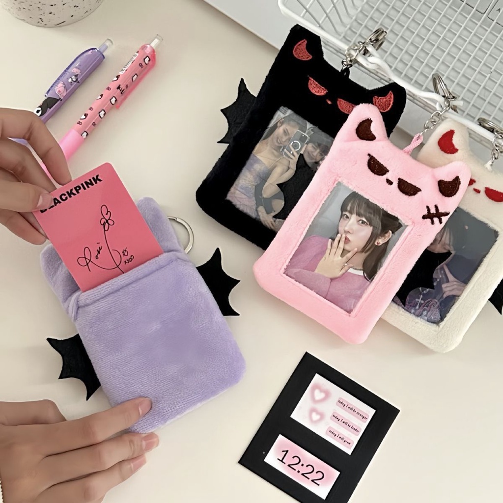 Ví Đựng Thẻ Hình Dơi goo Nhồi Bông Kiểu Hàn Quốc Dễ Thương