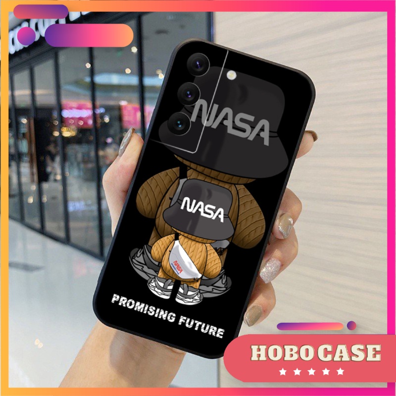 Ốp lưng Samsung Galaxy S21, S21 Plus, S21 FE, S22, S22 Plus  cạnh viền vuông, có bảo vệ camera in hình NASA