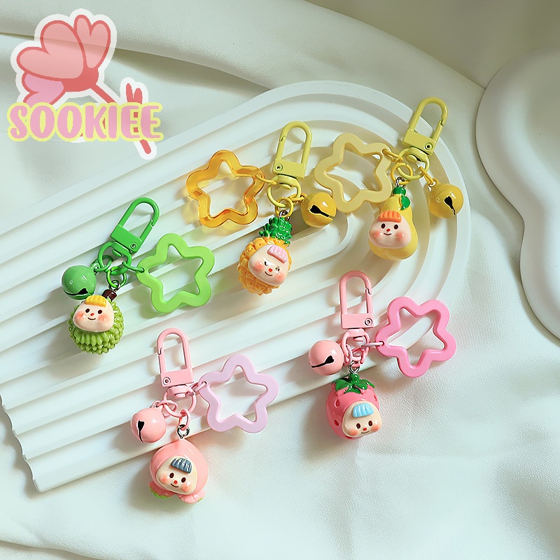 Móc khóa SayMakerLace hình búp bê hoạt hình mini bằng nhựa resin dễ thương