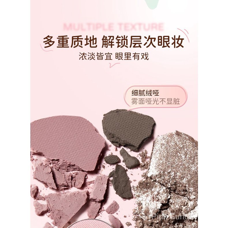 Tàu Tốc Độ Cao!Giao Hàng Miễn Phí!Zhiyouquan Bảng Phấn Mắt Bảy Màu Lì Đất Trang Điểm Đánh Má Hồng Độ Bóng Cao Hoa Nhài Bốn Ngày