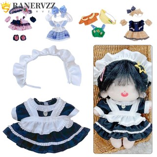 Váy cotton 20cm xinh xắn cho búp bê hầu gái