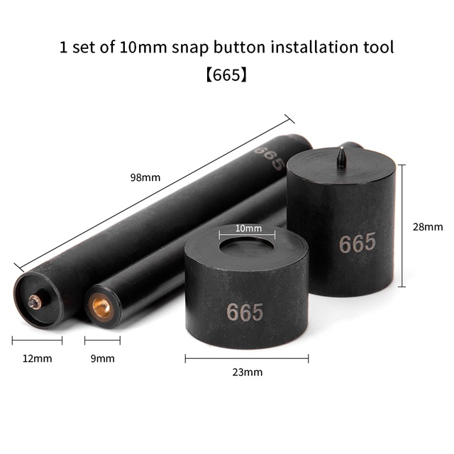 Wuta Bộ Dụng Cụ Hỗ Trợ Làm Đồ Da Thủ Công 8 / 10 / 12.5 / 15mm