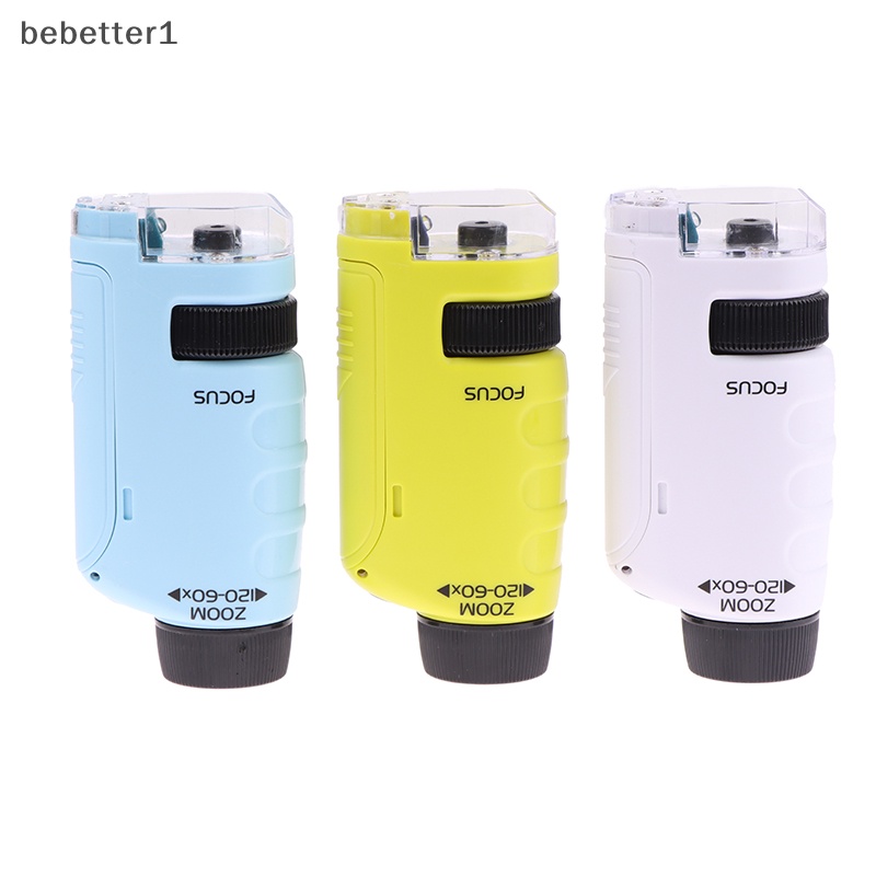 Bebetter1 Kính Hiển Vi mini 60x-120x Có Đèn led Cho Bé