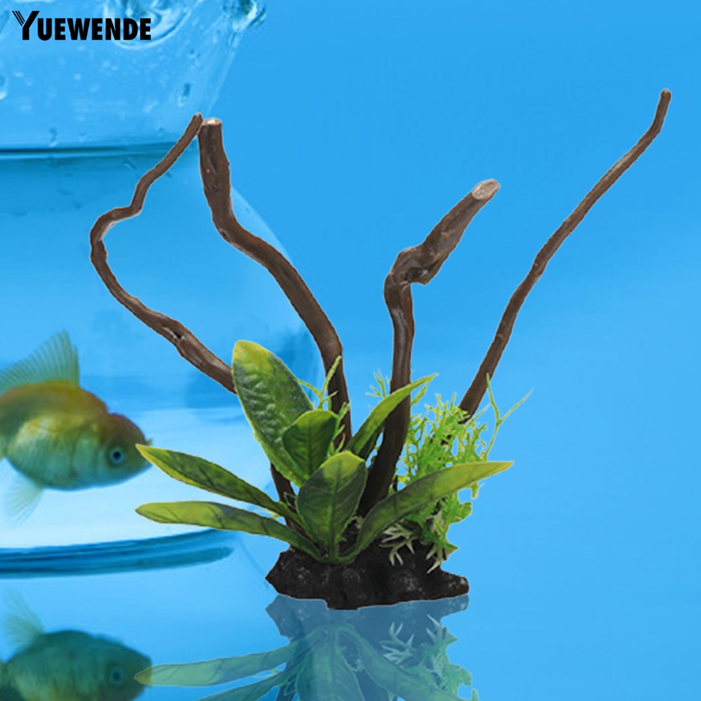 Yu.p Chậu Cây Giả Bằng Nhựa resin Giả Rễ Cây Gỗ An Toàn Cho Trang Trí Tiểu Cảnh