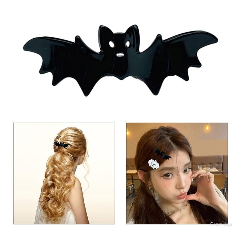 Crazy Kẹp Tóc Móng Vuốt Hình Đầu Lâu Bí Ngô halloween Chống Trượt Cho Thanh Thiếu Niên