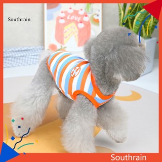 Bộ đồ ngủ pijama hai ống thoải mái thời trang mùa hè cho cún cưng