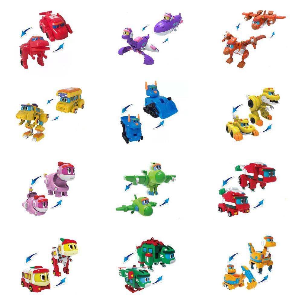 Hubert Đồ Chơi robot Biến Hình Khủng Long / Xe Hơi / Máy Bay Thương Hiệu gogo Bằng Nhựa abs gogo dino