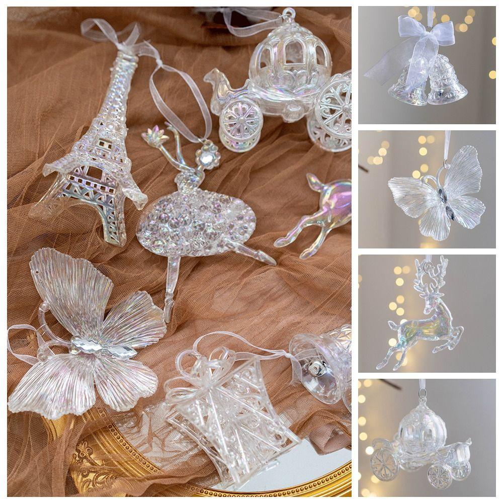 Phụ Kiện Treo Trang Trí Cây Thông Giáng Sinh Bằng acrylic Nhiều Màu