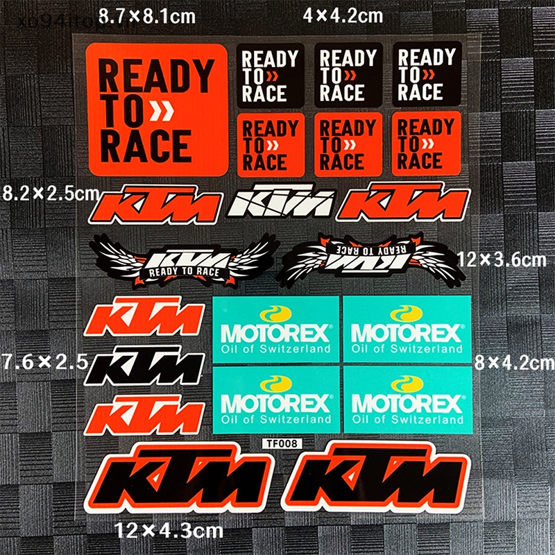 Xoitop Miếng Dán Phản Quang Trang Trí Xe Mô Tô ktm duke 125 200 390 690 990 1290 adv sxf exc-g xc xcw vn