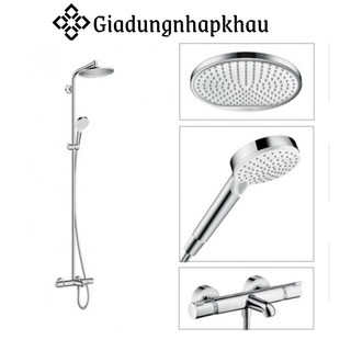 Bộ sen vòi hansgrohe 27320000 crometta s 240, vòi hoa sen, sen cây tắm, made in germany, giadungnhapkhau19