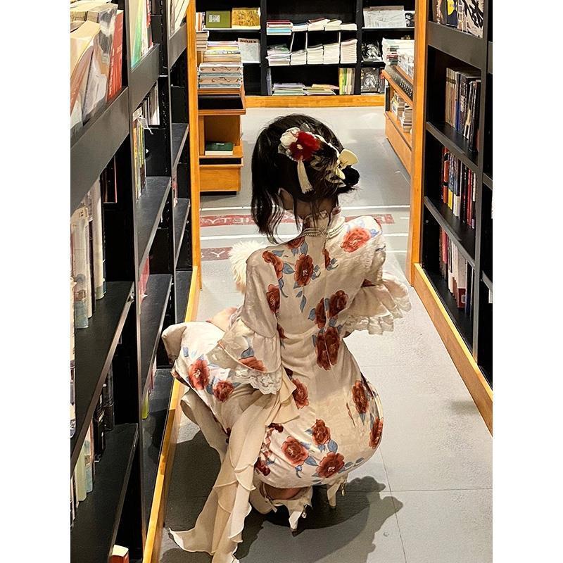 Đầm Sườn Xám Dáng Ôm Phong Cách Trung Hoa Thời Trang Mùa Hè Mới 2023