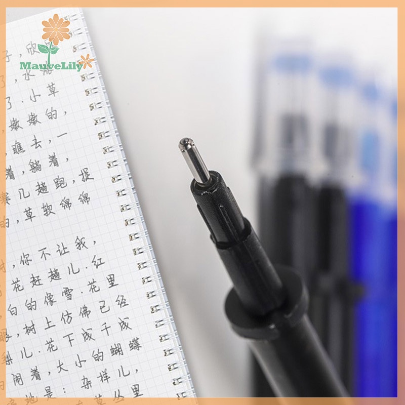 Lily set 100 Ruột Bút Mực gel Ngòi 0.5mm Có Thể Xóa Được Màu Xanh Dương Đen
