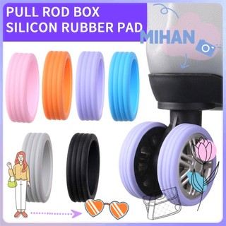 Set 8 Vỏ Bọc Vali Du Lịch Bằng Silicon Có Bánh Xe Chống Ồn Tiện Dụng