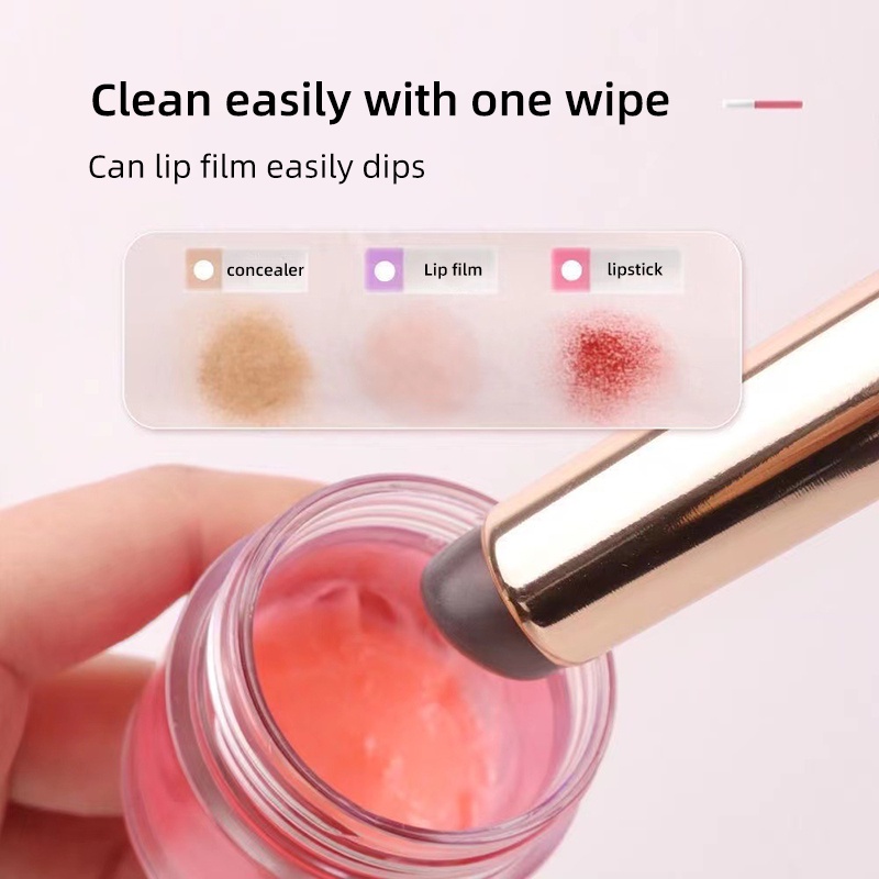 Nâng Cấp Có Nắp Đậy silicone Góc Che Khuyết Điểm Như Ngón Tay Đầu Tròn Nhỏ Gọn Cho Son Môi yr