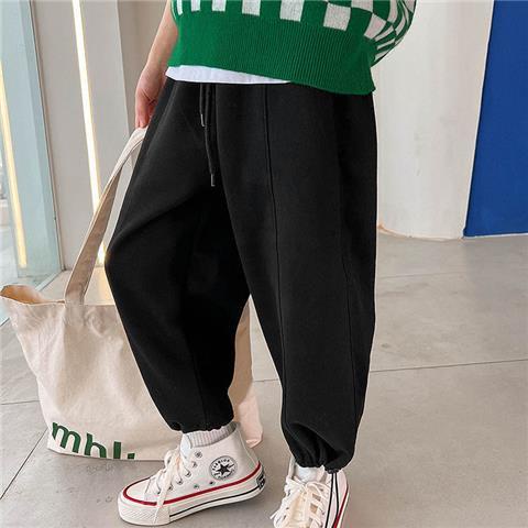 Quần Thể Thao Ống Rộng Lưng Thun Phong Cách Hàn Quốc Thời Trang Xuân Thu Cho Bé Trai / Gái