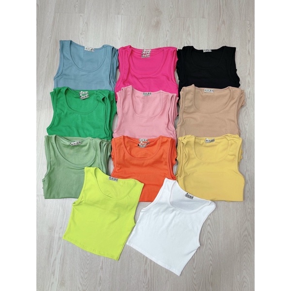 Áo Croptop Kiểu Dáng Áo Ba Lỗ Chất Thun Borip Dày Dặn Thoáng Mát Thích Hợp Mặc Hè alohashop91