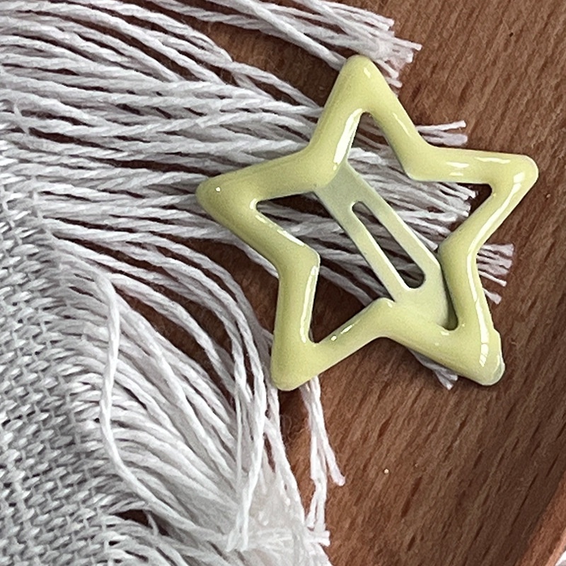 Kẹp Tóc bb y2k dopamine Hình Ngôi Sao Năm Cánh Dễ Thương Phong Cách Hàn Quốc Cho Bé Gái