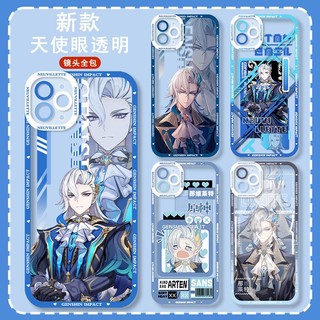 Genshin impact Neuvillette and Wriothesley Case for iPhone 15 14 13 12 11 pro promax x xs xsmax xr 7 8