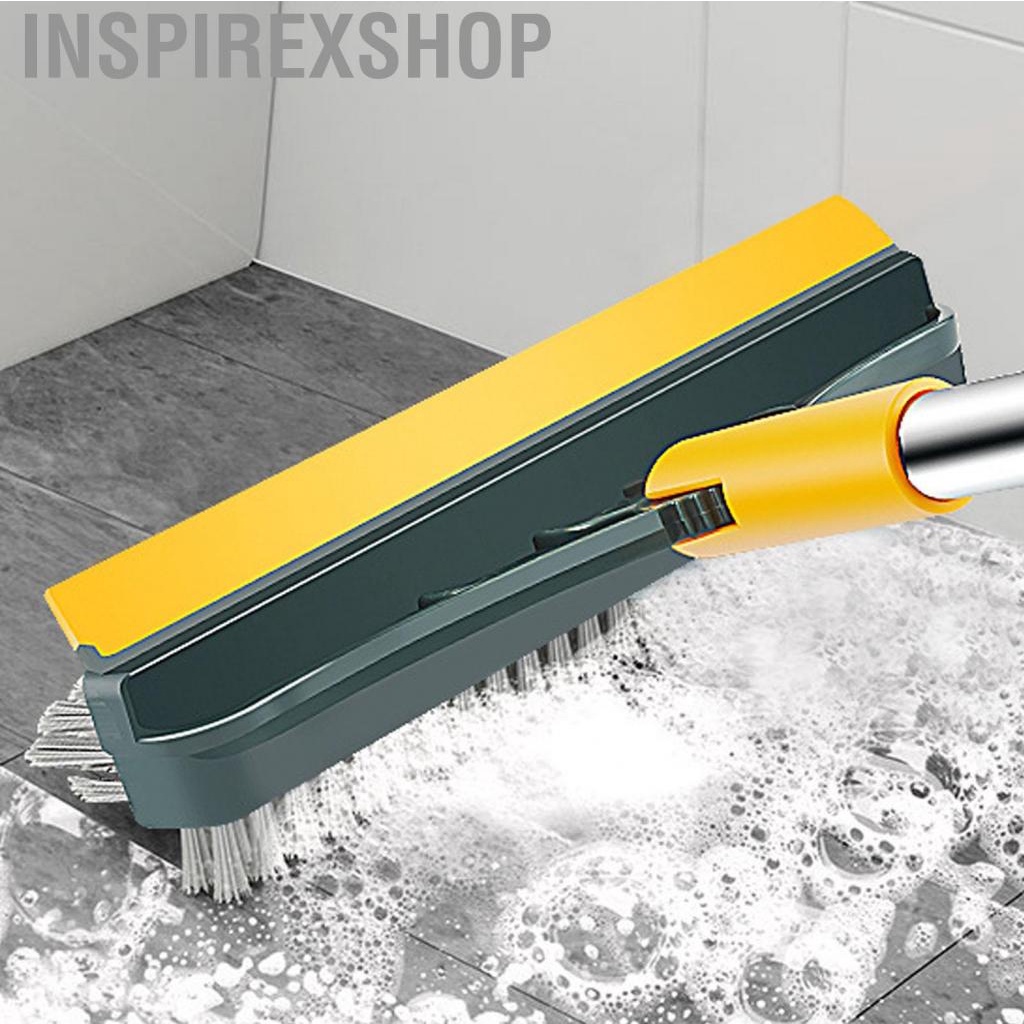 Inspirexshop Floor Brush Scrubber  Easy To Storage Multifunctional Highly Efficient Two Sided for Garage